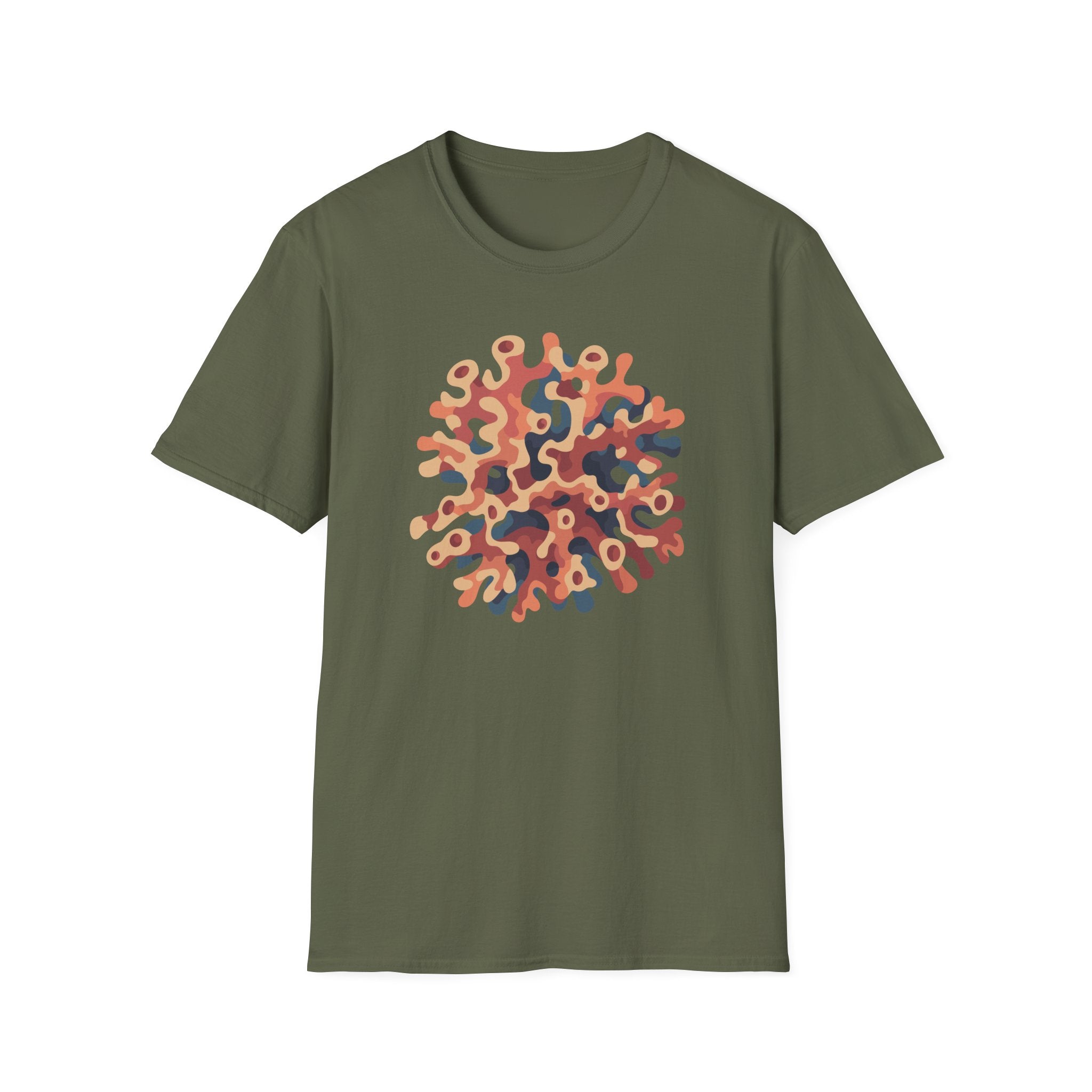 Abstract Coral Burst T-Shirt