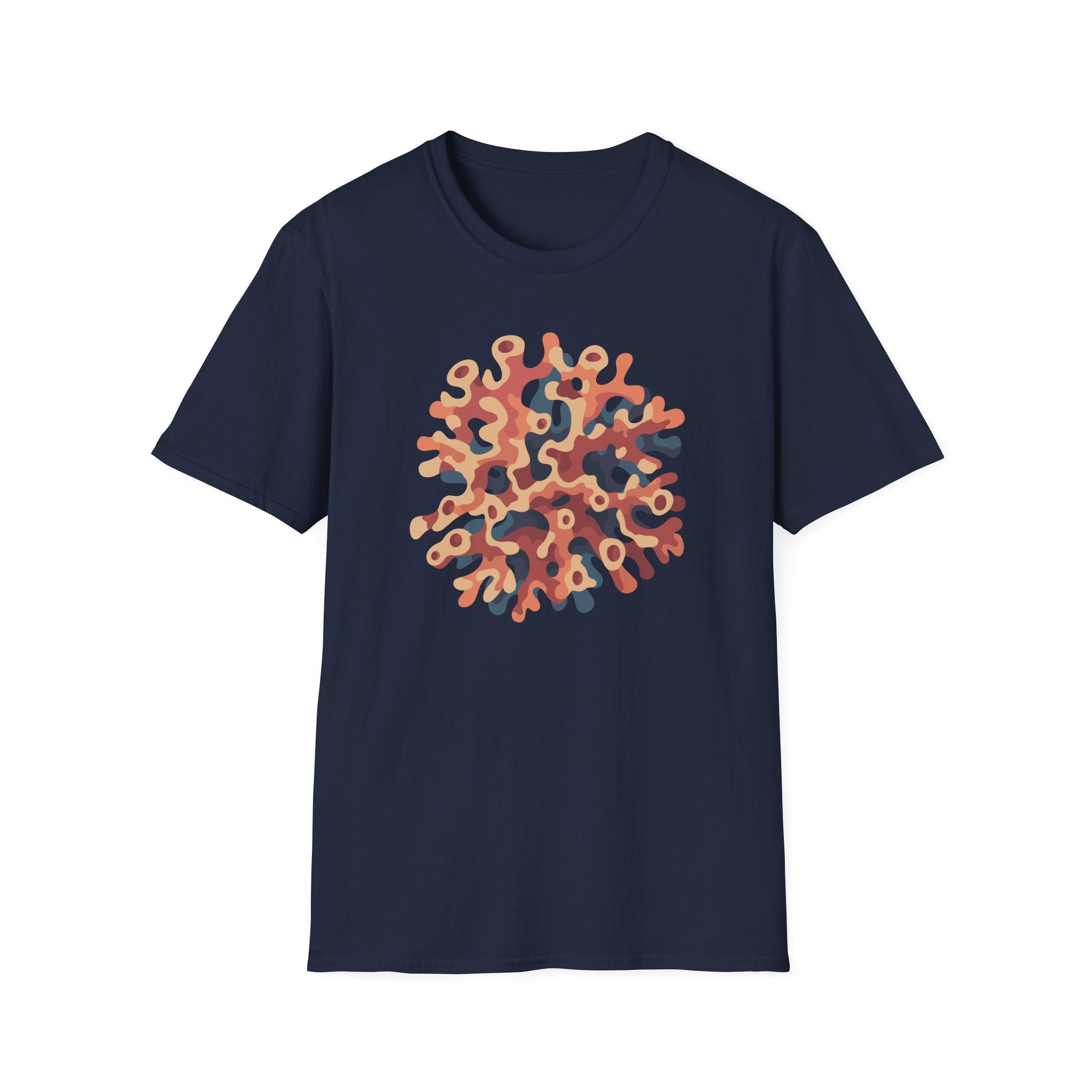 Abstract Coral Burst T-Shirt