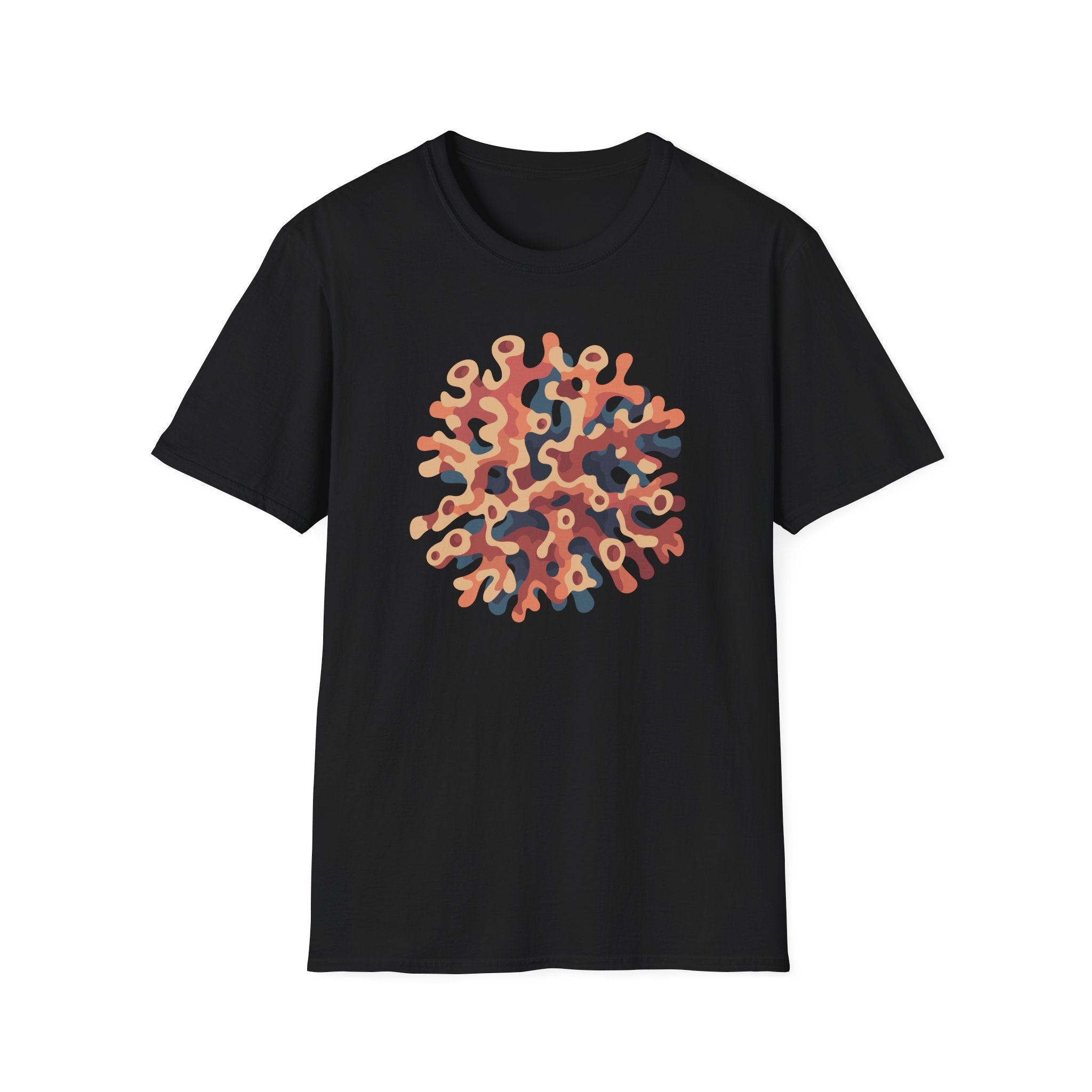Abstract Coral Burst T-Shirt