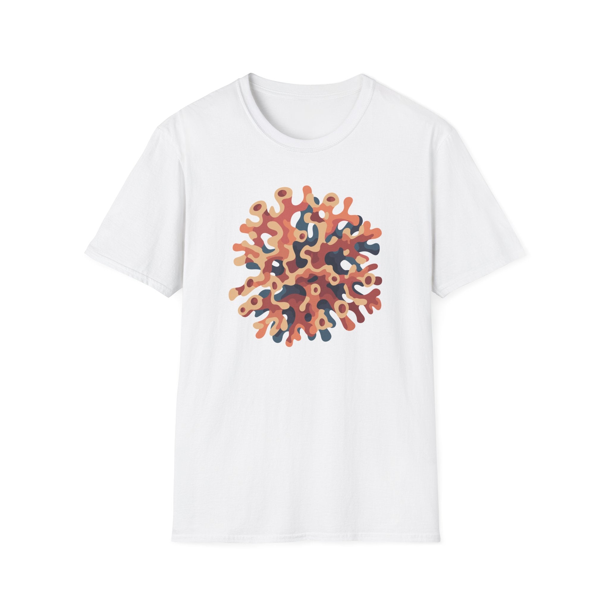 Abstract Coral Burst T-Shirt