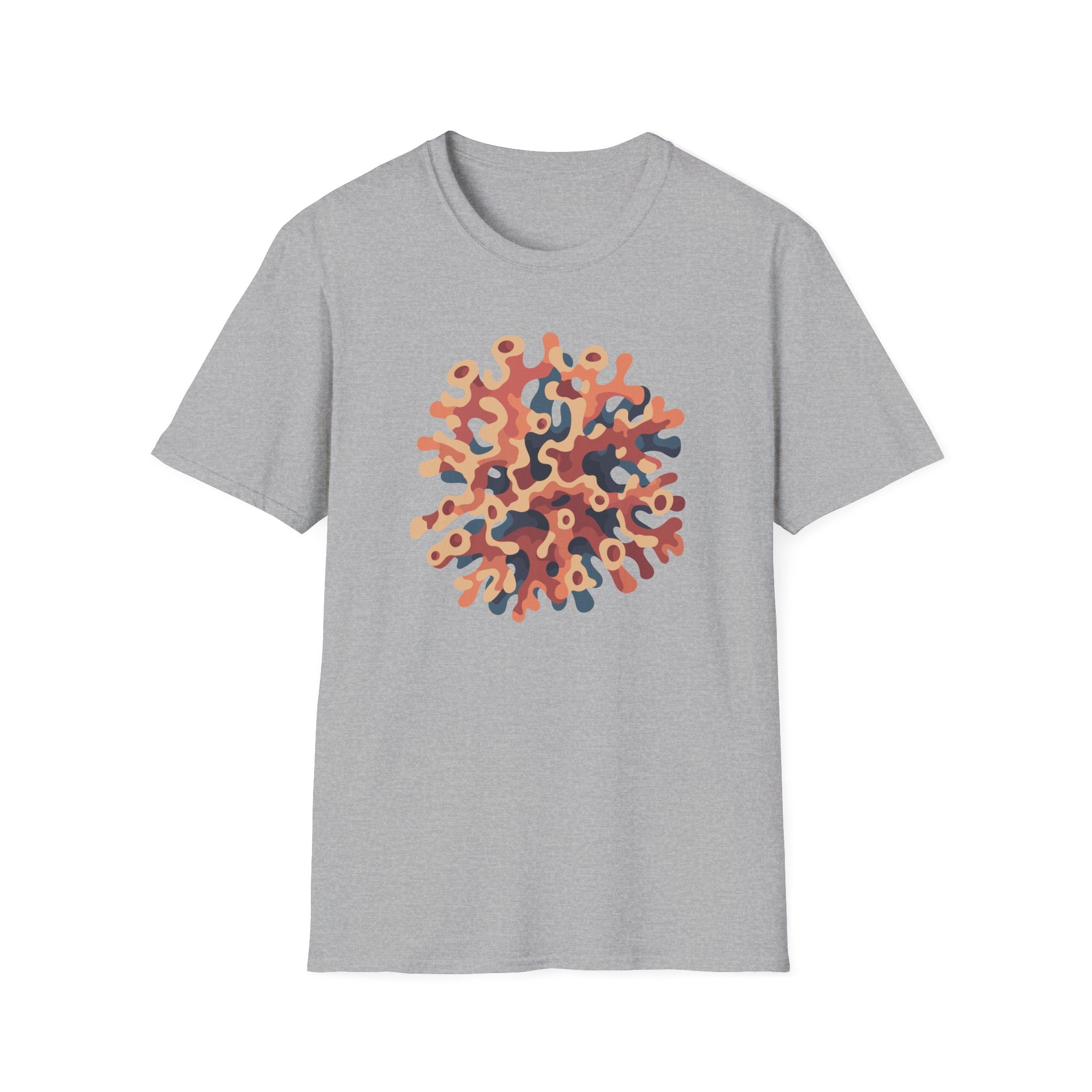 Abstract Coral Burst T-Shirt